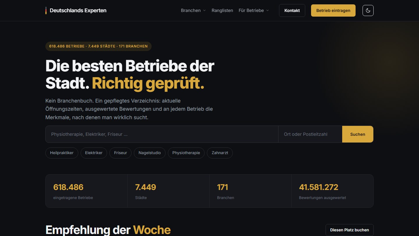 Website Deutschlands Experten