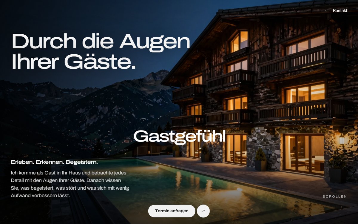 Website Gastgefühl, gebaut von der Webagentur Friedrich